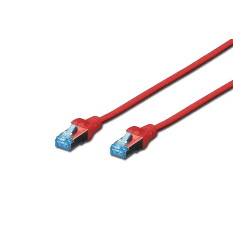 DIGITUS Cat.5e SF/UTP PVC 3m piros patch kábel DIGITUS Cat.5e SF/UTP PVC 3m piros patch kábel