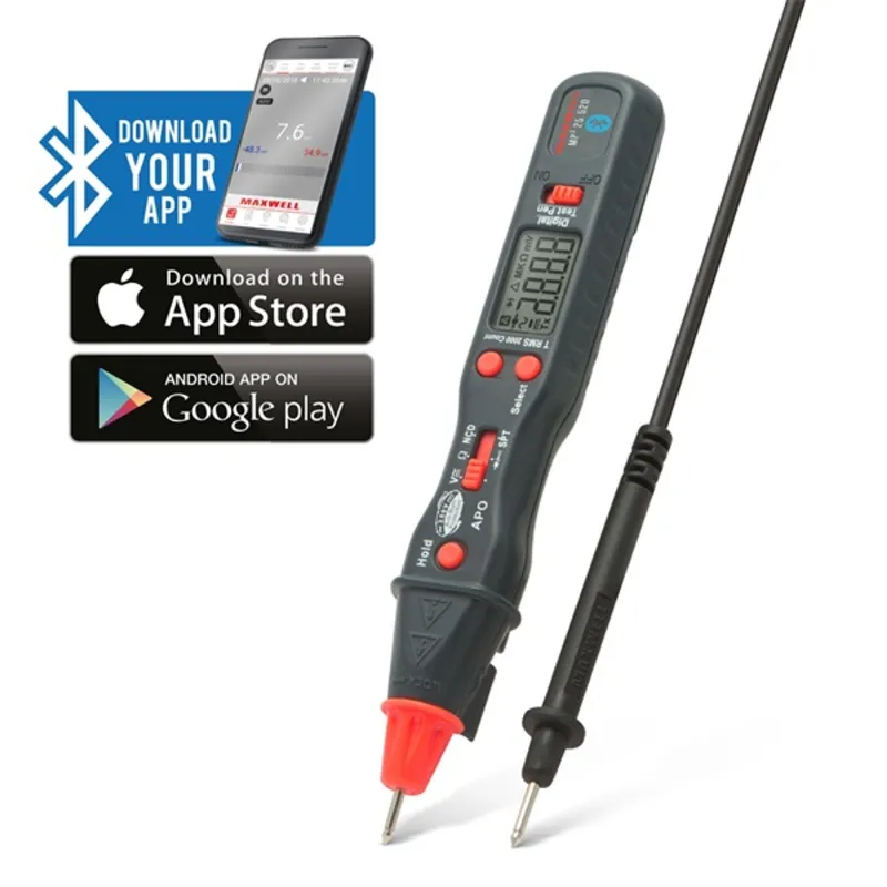 Maxwell Digitális smart multiméter toll BT Maxwell Digitális smart multiméter toll BT