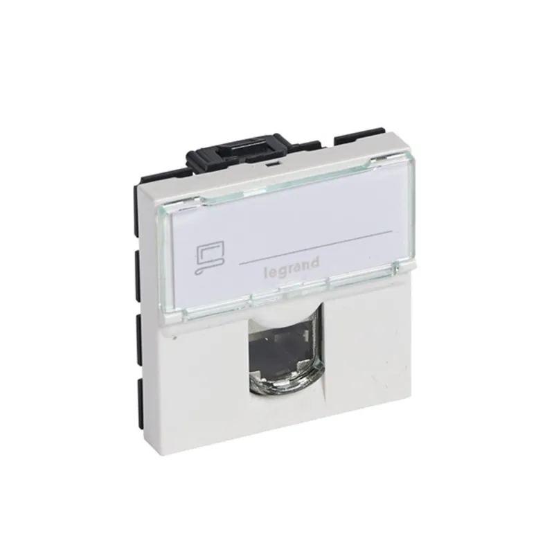 LEGRAND Program Mosaic LCS2 RJ45 aljzat Cat 6 UTP, 2 modul, fehér LEGRAND Program Mosaic LCS2 RJ45 aljzat Cat 6 UTP, 2 modul, fehér