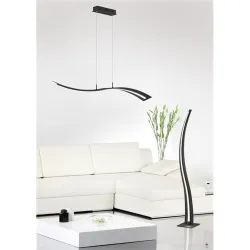 TRIO 324610132 SALERNO 35W 3500lm 3000K fekete függesztett lámpatest