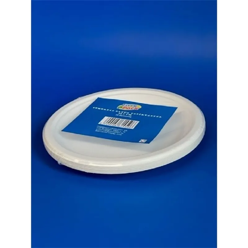 Komp 14627 22,5cm 10db/csom natúr cukornád papírtányér Komp 14627 22,5cm 10db/csom natúr cukornád papírtányér