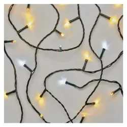 Emos LED fényfüzér 10m 100LED IP44 melegfehér-hidegfehér (D1AN01)