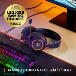 STEELSERIES Arctis Nova 3 gamer fejhallgató