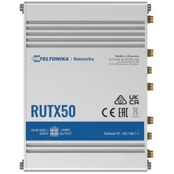 Teltonika RUTX50 Dual Band Vezeték nélküli Gigabit ipari router (RUTX5000000)