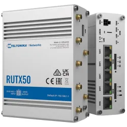 Teltonika RUTX50 Dual Band Vezeték nélküli Gigabit ipari router (RUTX5000000)