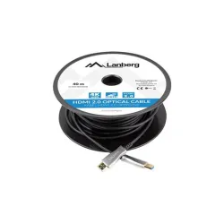 Lanberg HDMI összekötő kábel 40m fekete (CA-HDMI-20FB-0400-BK)