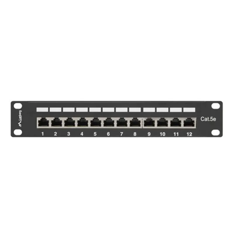 Lanberg Patch panel CAT5e 12 PORT árnyékolt 1U 10" fekete (PPF5-9012-B) Lanberg Patch panel CAT5e 12 PORT árnyékolt 1U 10" fekete (PPF5-9012-B)