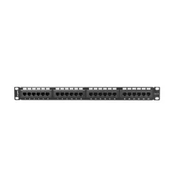 Lanberg Patch panel CAT5e UTP 24 PORT 1U 19" fekete (PPU5-1024-B)