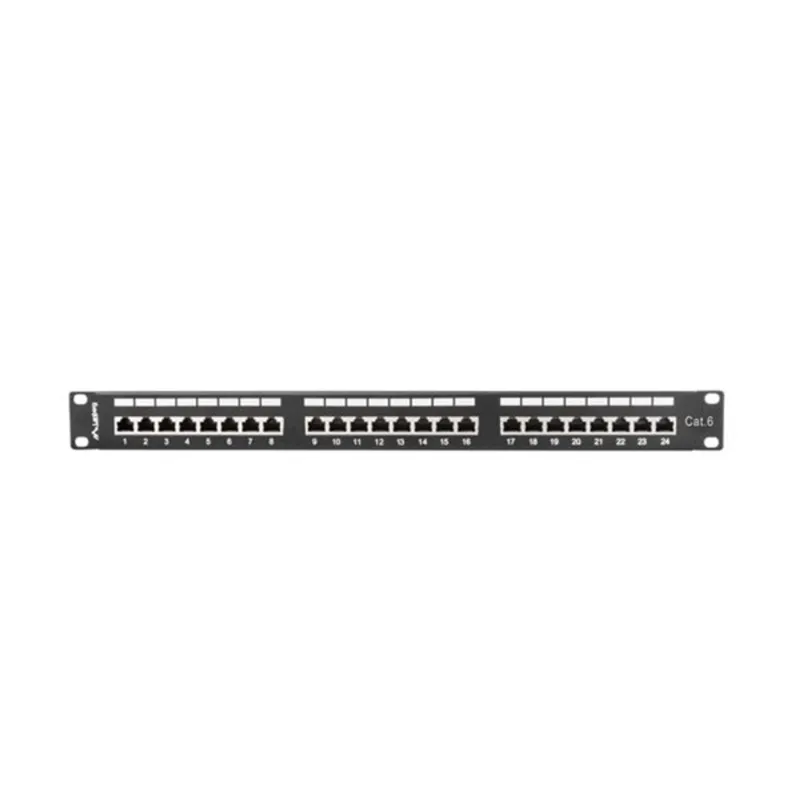 Lanberg Patch panel CAT6 UTP 24 PORT 1U 19" árnyékolt fekete (PPS6-1024-B) Lanberg Patch panel CAT6 UTP 24 PORT 1U 19" árnyékolt fekete (PPS6-1024-B)