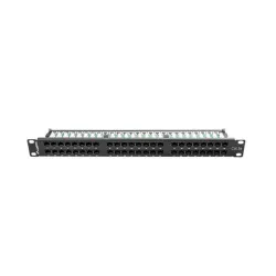 Lanberg Patch panel CAT5e UTP 48 PORT 1U 19" fekete (PPU5-1048-B)