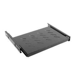 LANBERG AK-1006-B fixed sliding shelf 19 1U/465x350mmmax load capacity up to 18kg black