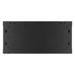 Lanberg 19" fali rack szekrény 4U/600X450 üvegajtó, lapraszerelt, fekete V2