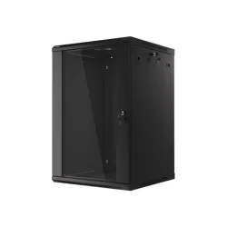 LANBERG WF01-6618-10B wall-mounted rack 19inch demounted flat pack 18U/600x600mm black