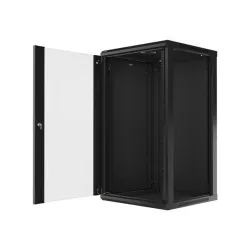LANBERG WF01-6622-10B wall-mounted rack 19inch demounted flat pack 22U/600x600mm black
