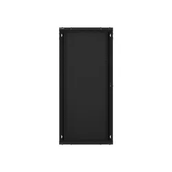 Lanberg WF01-6627-10B 19" 27U SZÉL:600 MÉLY:600 MAG:1307 lapraszerelt üvegajtós fekete fali rack szekrény