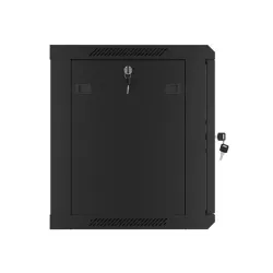 Lanberg 9U 19" fali rack szekrény 600x450mm fekete (WF01-6409-10B)