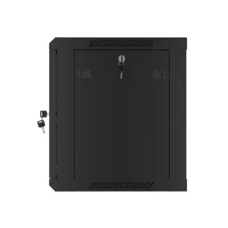 Lanberg 9U 19" fali rack szekrény 600x450mm fekete (WF01-6409-10B)