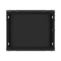 Lanberg 9U 19" fali rack szekrény 600x450mm fekete (WF01-6409-10B)