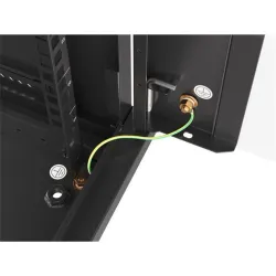 Lanberg 9U 19" fali rack szekrény 600x450mm fekete (WF01-6409-10B)