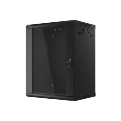 LANBERG WF01-6415-10B wall-mounted rack 19inch demounted flat pack 15U/600x450mm black