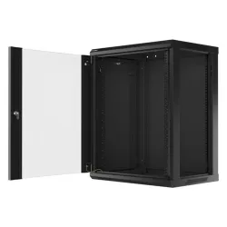 LANBERG WF01-6415-10B wall-mounted rack 19inch demounted flat pack 15U/600x450mm black