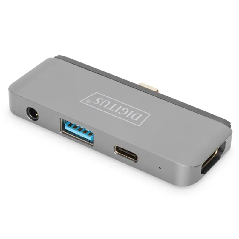 Digitus USB-C Mobile Dock 4 Port Gray Digitus USB-C Mobile Dock 4 Port Gray