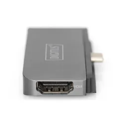 Digitus USB-C Mobile Dock 4 Port Gray