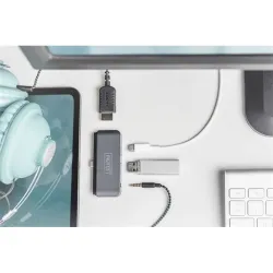 Digitus USB-C Mobile Dock 4 Port Gray