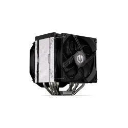 Endorfy CPU Cooler - Fortis 5 Dual Fan (1x 14 cm, 1x L120, 4 pin, 6x heatpipe, PWM, TDP 220W, fekete)