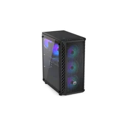Endorfy Számítógépház - Signum 300 ARGB (ATX /micro ATX/ITX, 2xUSB3.0, 4x12cm LED ventilátor, ablakos, fekete)