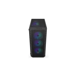 Endorfy Számítógépház - Signum 300 ARGB (ATX /micro ATX/ITX, 2xUSB3.0, 4x12cm LED ventilátor, ablakos, fekete)