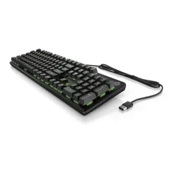 HP Pavilion 550 Wired Gamer RGB Red Mechanical Keyboard Black US