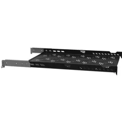 Stalflex rack szekrény fix tálca 1U 19" 550mm fekete (B-RSA19-1U-550B)