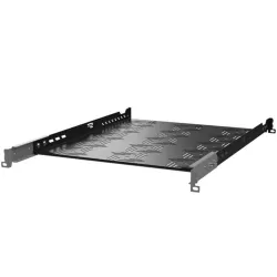 Stalflex rack szekrény fix tálca 1U 19" 550mm fekete (B-RSA19-1U-550B)