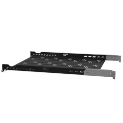 Stalflex rack szekrény fix tálca 1U 19" 550mm fekete (B-RSA19-1U-550B)
