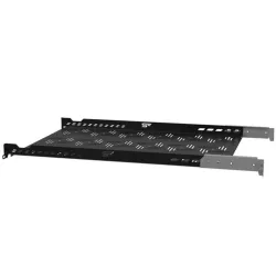 Stalflex rack szekrény fix tálca 1U 19" 650mm fekete (B-RSA19-1U-650B)