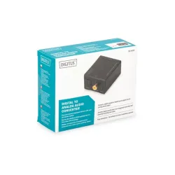 DIGITUS Digital to analog converter Coaxial/Toslink to BNC Cinch metal housing incl. 5V/1A power supply