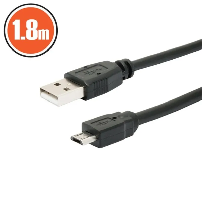 PRC USB 2.0 A - B micro 1,8m kábel PRC USB 2.0 A - B micro 1,8m kábel