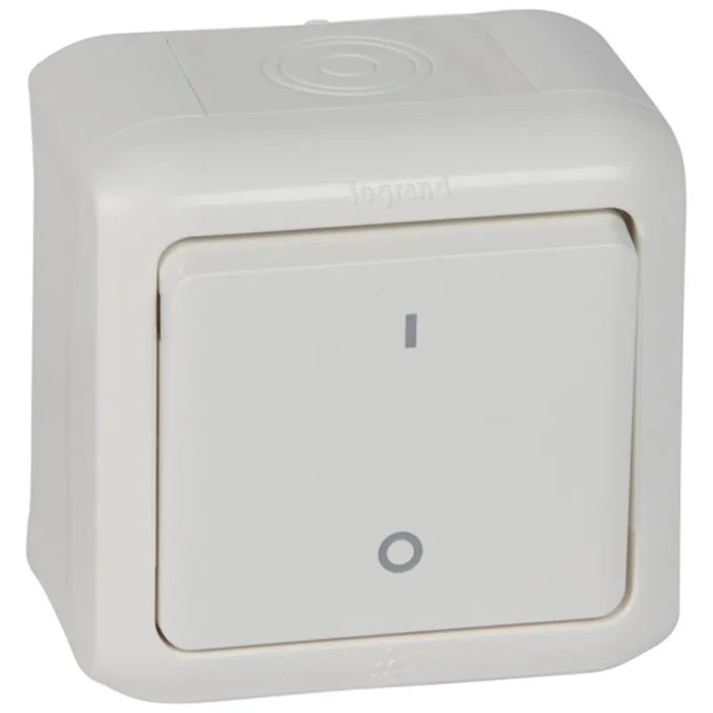 Legrand 782366 Forix 10 AX - 250 V fehér IP44 falon kívüli kétpólusú kapcsoló Legrand 782366 Forix 10 AX - 250 V fehér IP44 falon kívüli kétpólusú kapcsoló