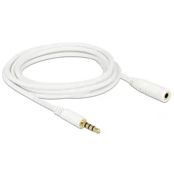 DELOCK Cable Audio Stereo Jack 3.5 mm male / female IPhone 4 pin 3m (84483)
