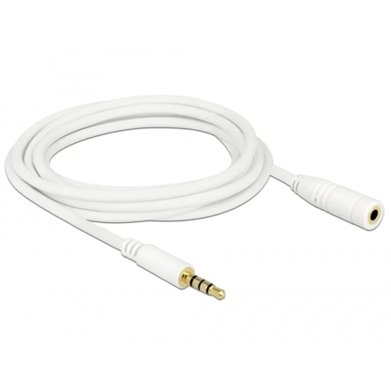 DELOCK Cable Audio Stereo Jack 3.5 mm male / female IPhone 4 pin 3m (84483) DELOCK Cable Audio Stereo Jack 3.5 mm male / female IPhone 4 pin 3m (84483)