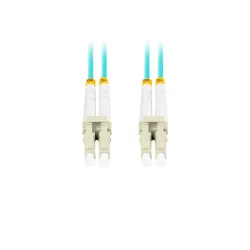 LANBERG fiber optic patchcord MM LC/UPC-LC/UPC duplex 5m LSZH om3 50/125 3.0mm aqua