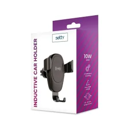 Setty TF-0034 IUS-01 10W univerzális szellőzőrácsba illeszthető autós tartó és töltő
