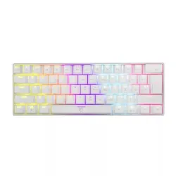 White Shark GK-2022B Shinobi Red Switches Mechanical 60% Gaming Keyboard White US