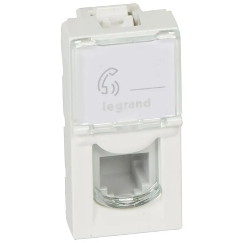 Legrand 078730 Program Mosaic 1m fehér RJ11 aljzat Legrand 078730 Program Mosaic 1m fehér RJ11 aljzat