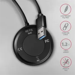 Axagon HUE-P1AL SuperSpeed 4xUSB-A portos, USB-A csatlakozós hub