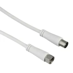 Hama TL F-coax antennakábel, 90db 1,5m White