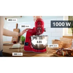 Bosch MUM5 Konyhai robotgép mérleggel piros-ezüst (MUM5X720)