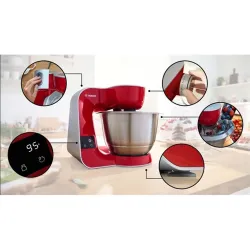 Bosch MUM5 Konyhai robotgép mérleggel piros-ezüst (MUM5X720)