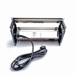 TOO RPS-110-3S IP20,3x 2P+f,HDMI,RJ45,2x USB-A,hidraulikus,színes csomagolás,ezüst asztalba süllyeszthető elosztó